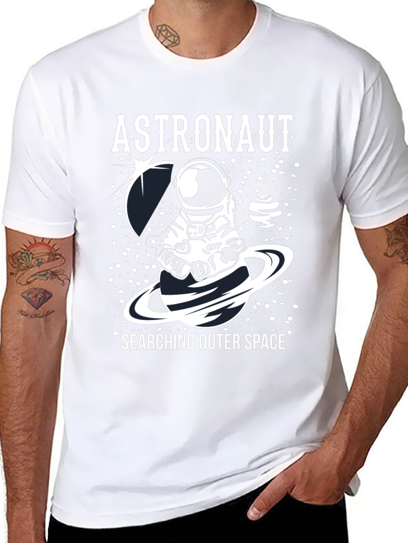 Astronaut Outer Space Graphic T-Shirt