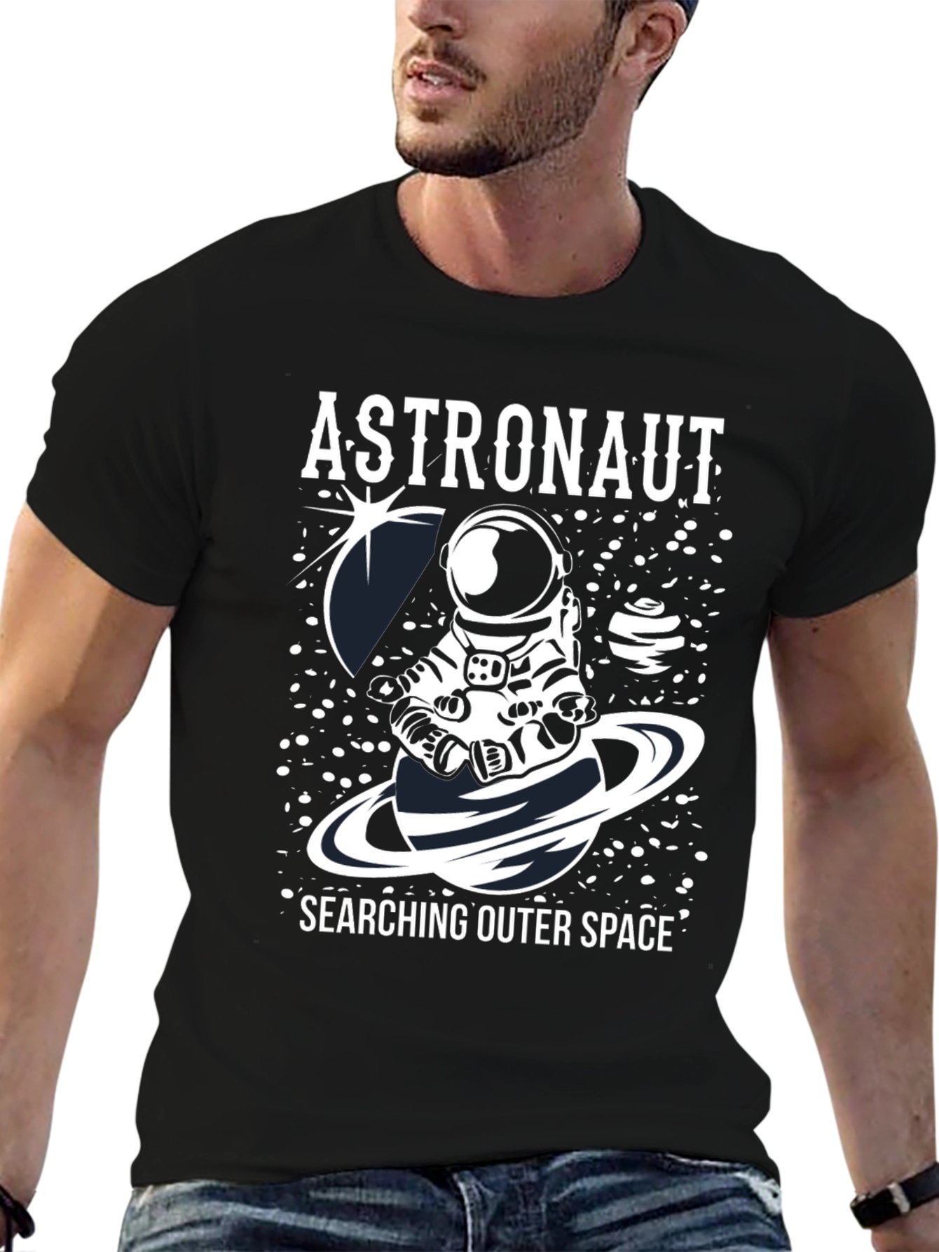 Astronaut Outer Space Graphic T-Shirt