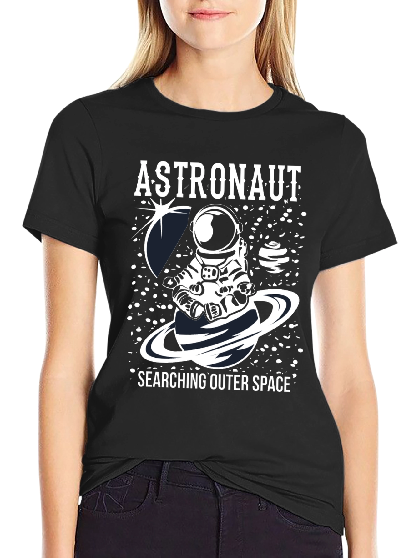 Astronaut Outer Space Graphic T-Shirt