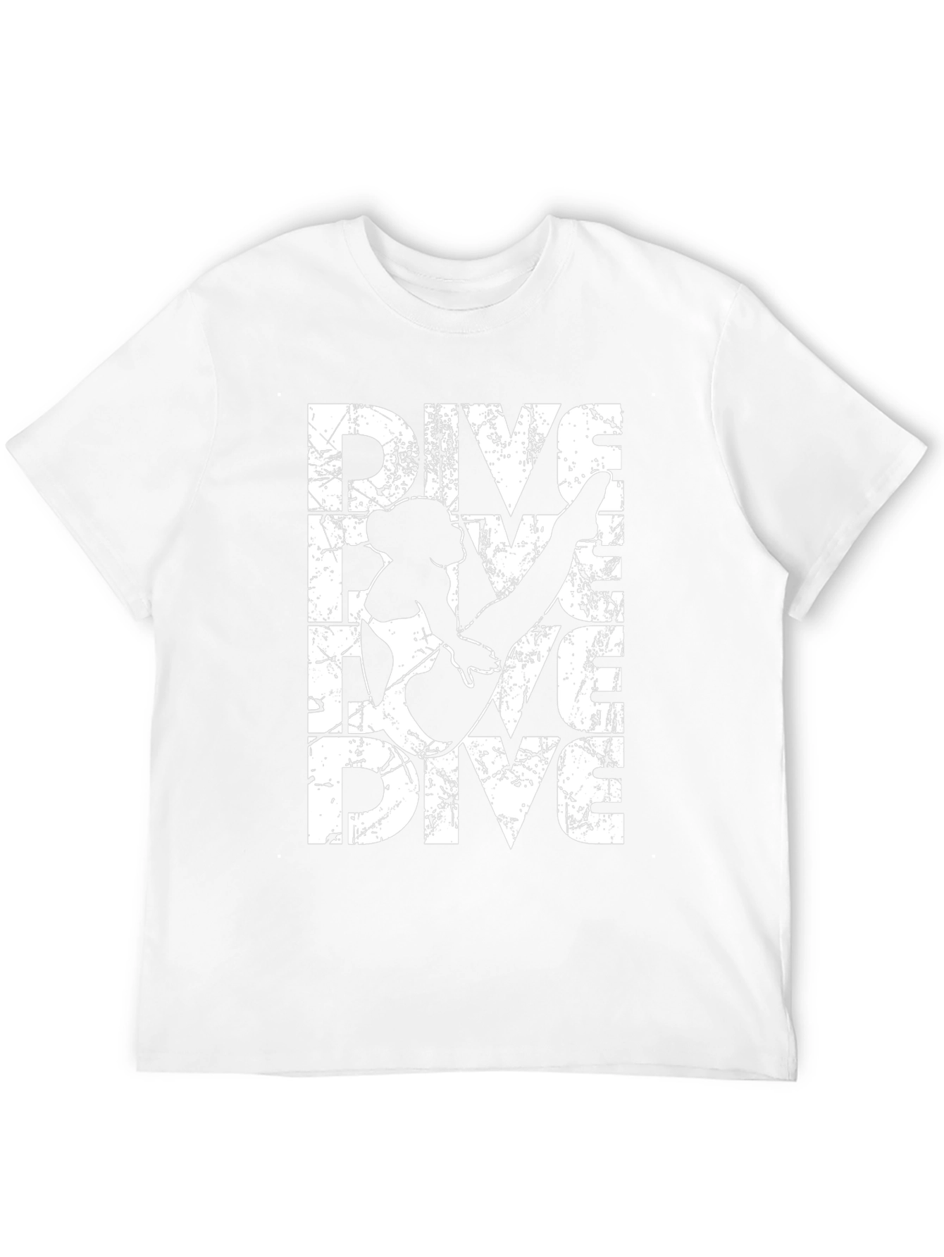 Dive Graphic Tee - Black Cotton T-Shirt