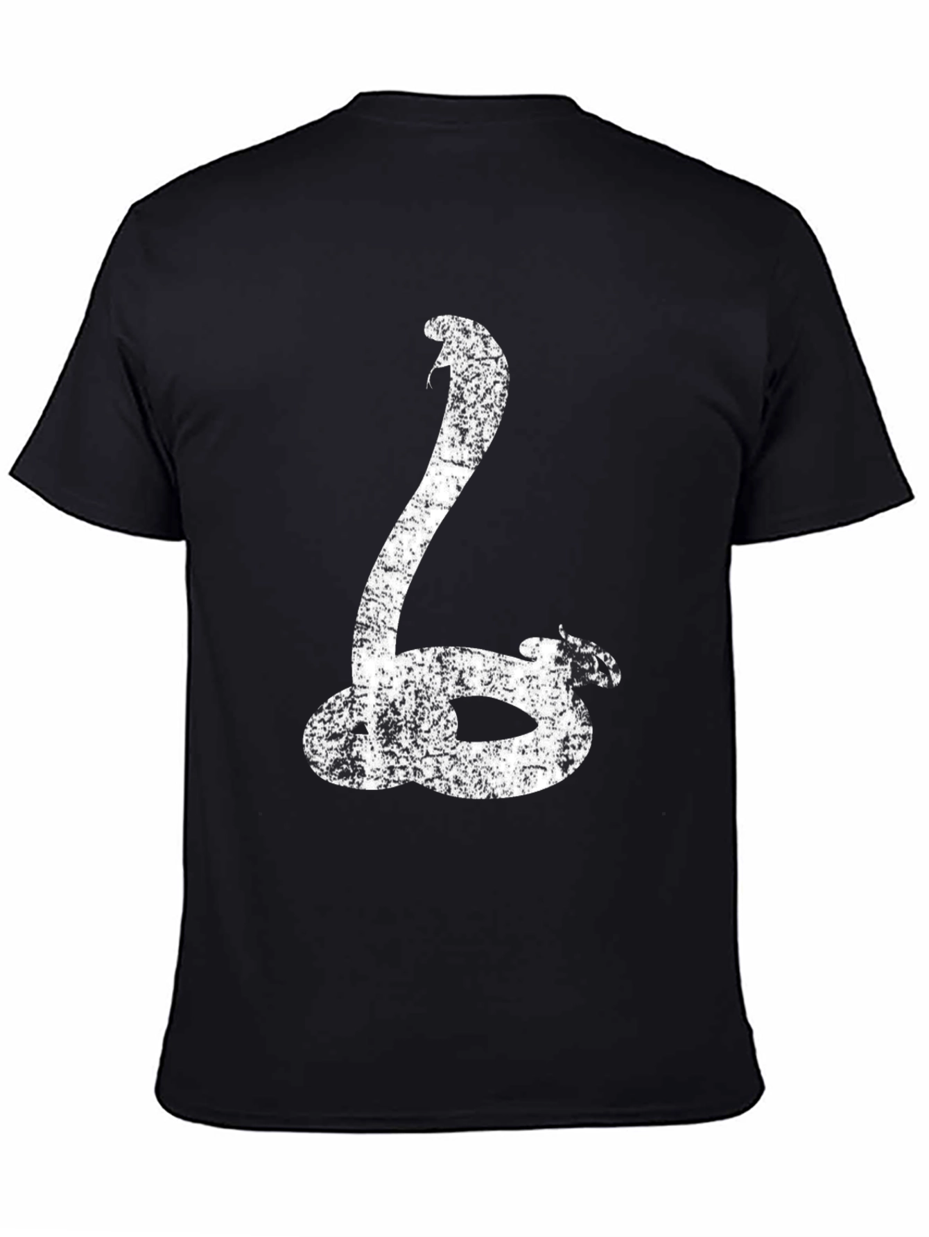 Cobra Snake Graphic T-Shirt - Black