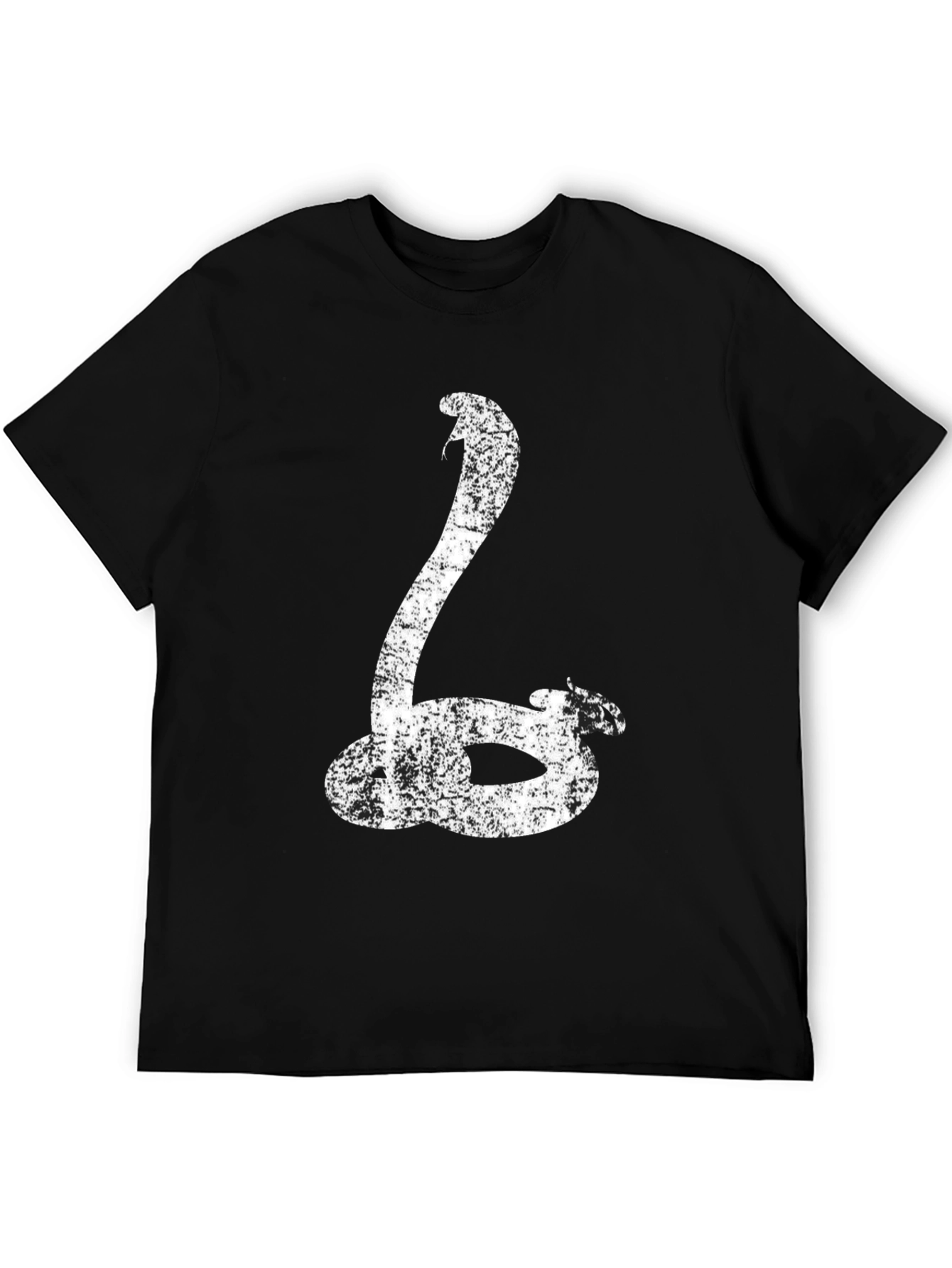 Cobra Snake Graphic T-Shirt - Black