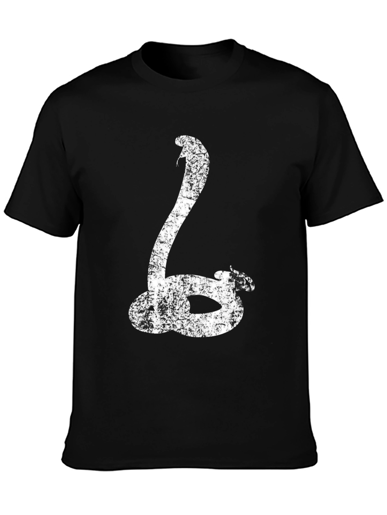 Cobra Snake Graphic T-Shirt - Black