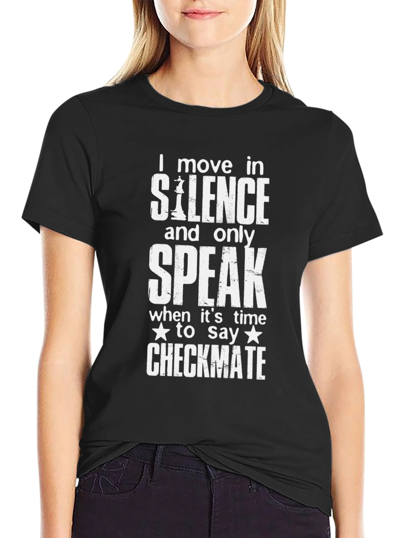 I Move in Silence Chess T-Shirt