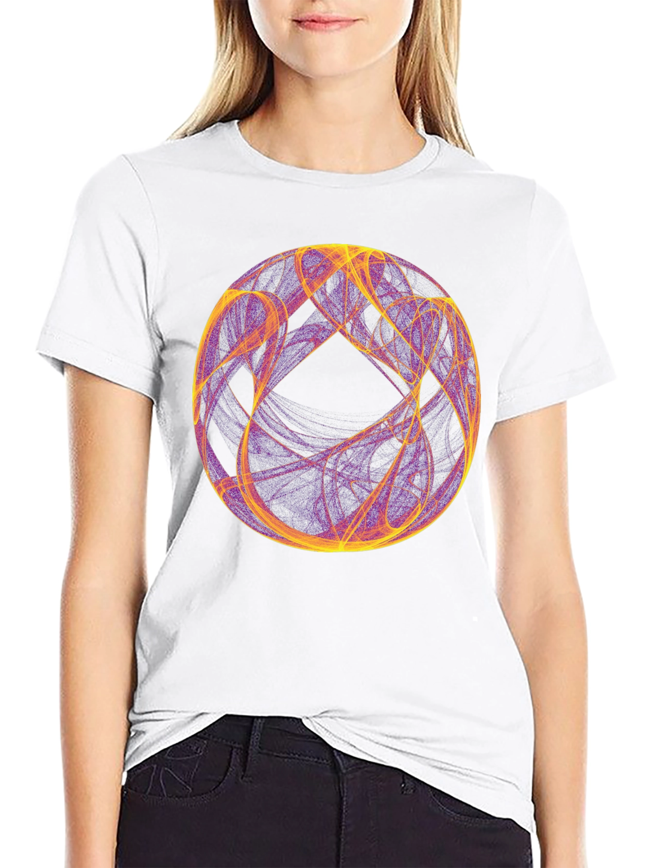Abstract Sphere Graphic Tee - Unique Design
