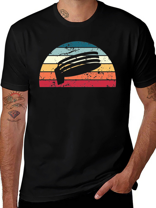 Retro Surfboard Sunset Graphic Tee - Vintage Style T-Shirt