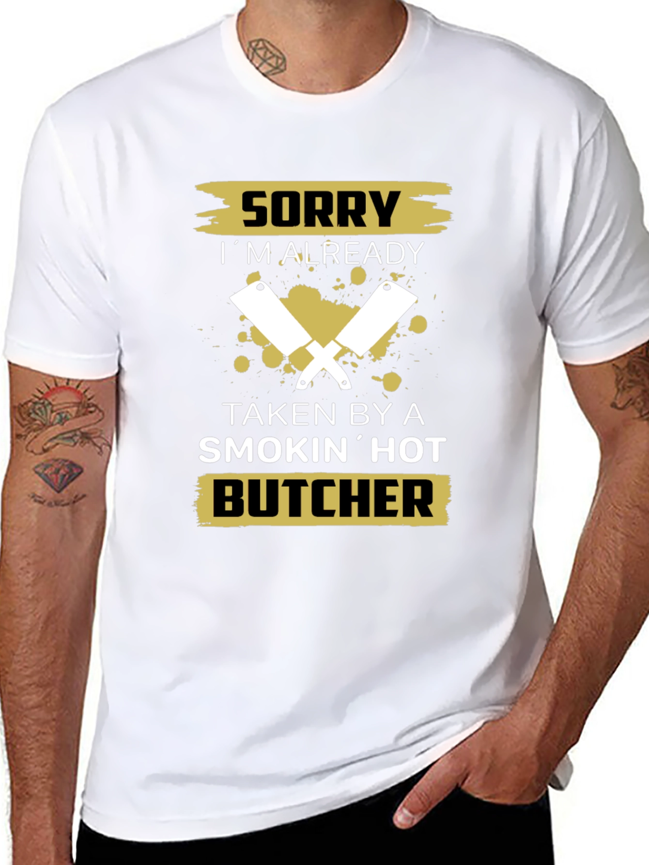 Sorry Taken By A Smokin Hot Butcher T-Shirt