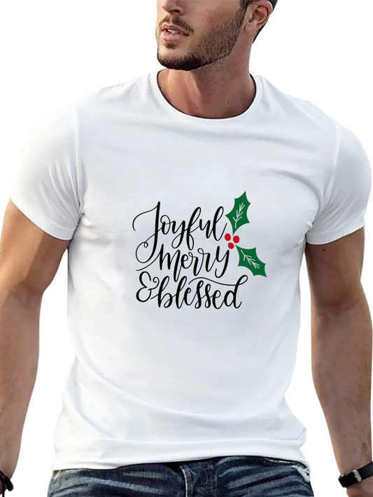 Joyful Merry & Blessed Christmas T-Shirt