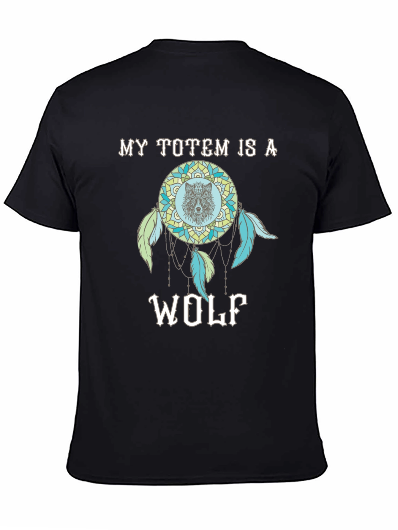 Wolf Totem Dreamcatcher Graphic T-Shirt