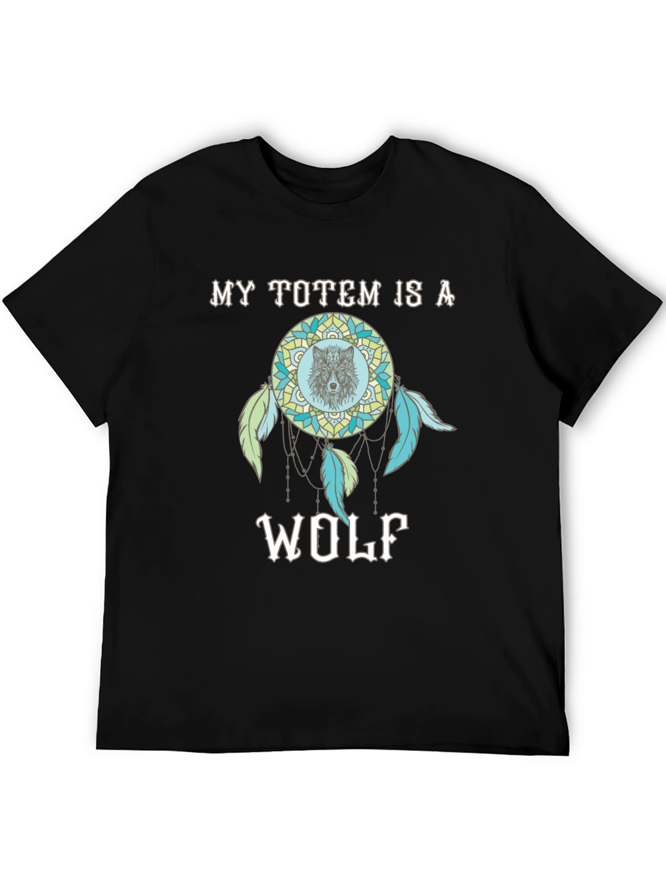 Wolf Totem Dreamcatcher Graphic T-Shirt