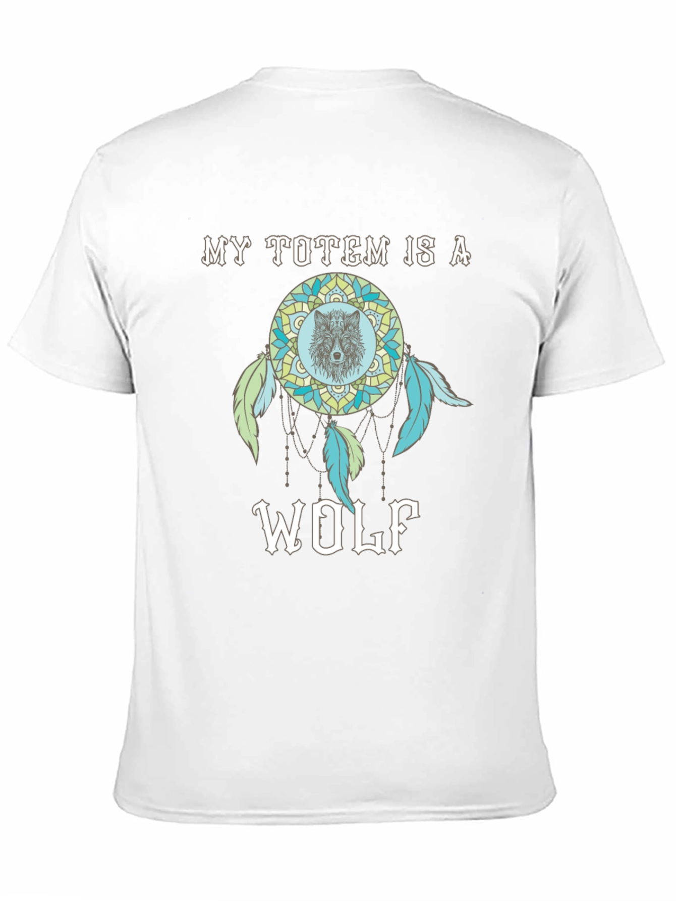 Wolf Totem Dreamcatcher Graphic T-Shirt