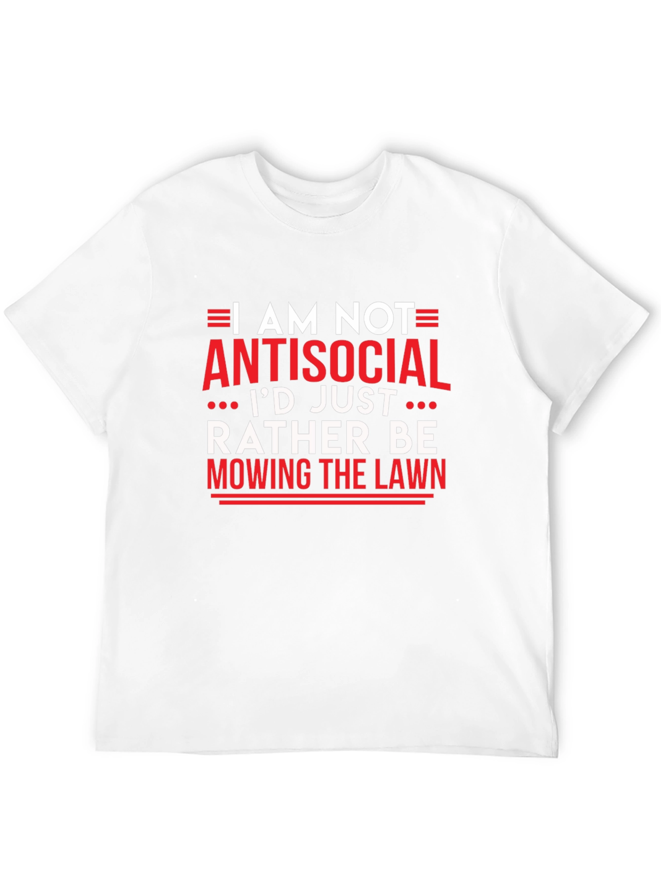 Antisocial Mowing Lawn Black T-Shirt