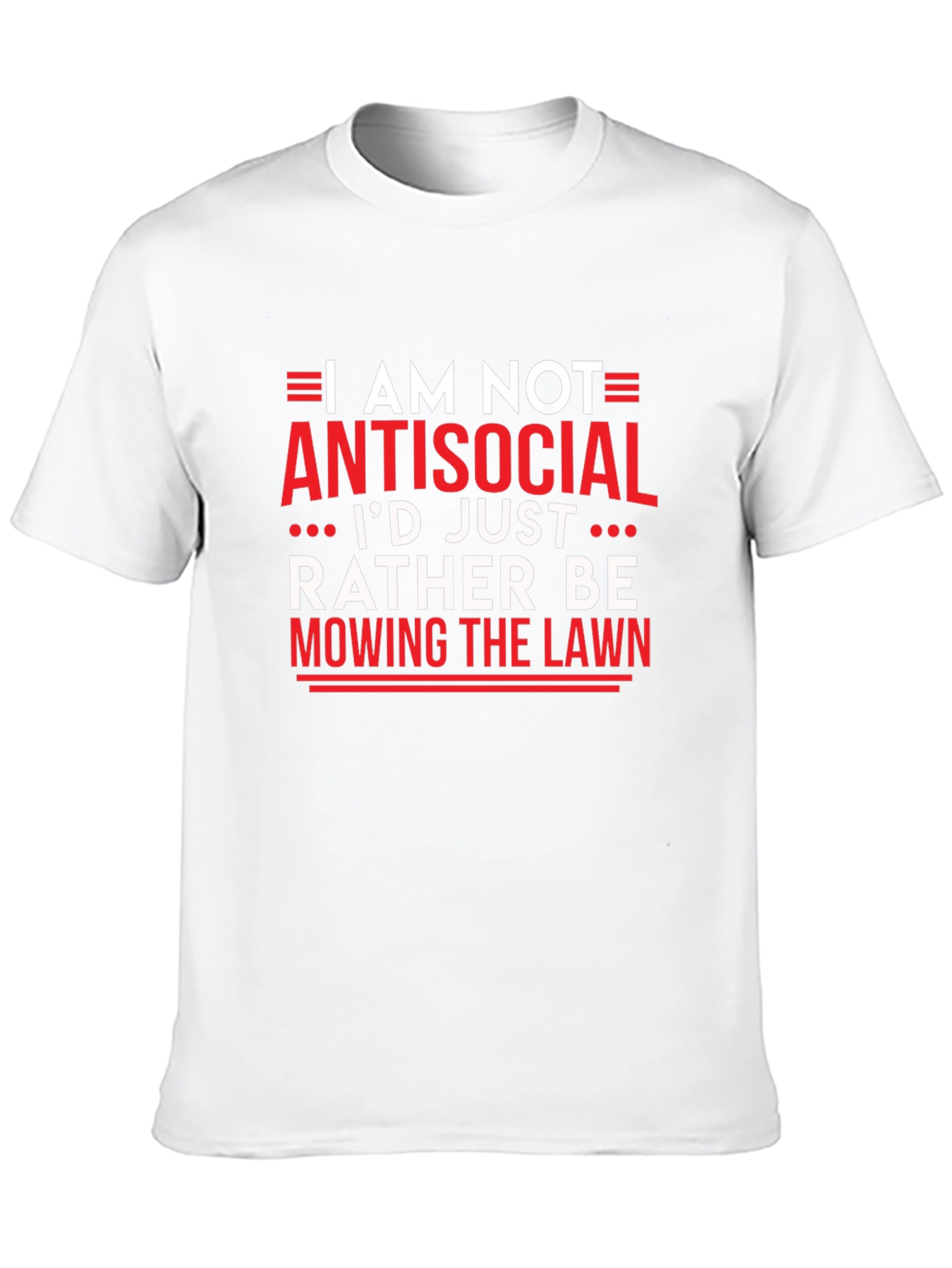Antisocial Mowing Lawn Black T-Shirt