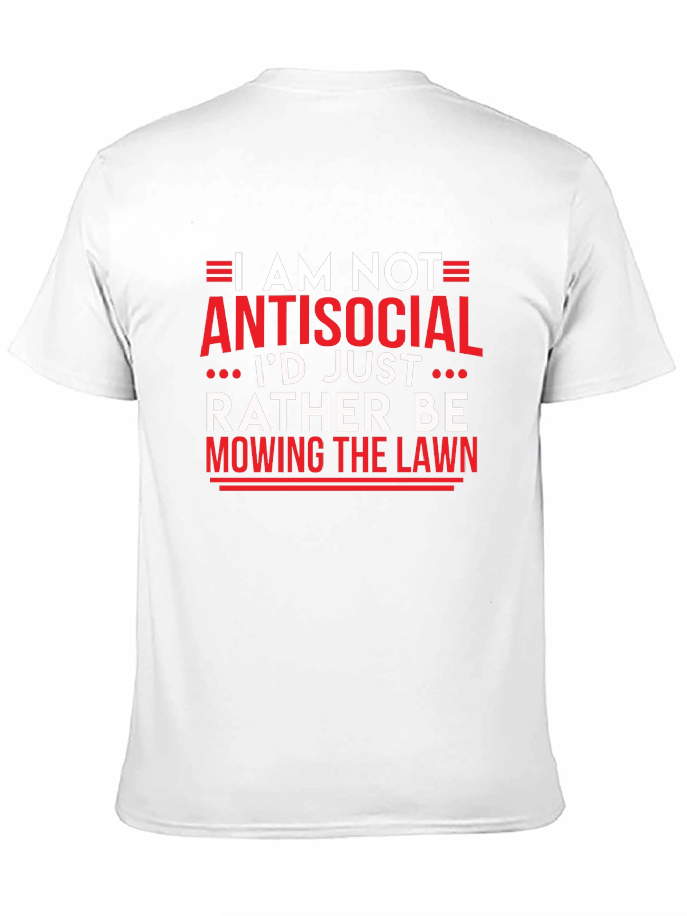 Antisocial Mowing Lawn Black T-Shirt