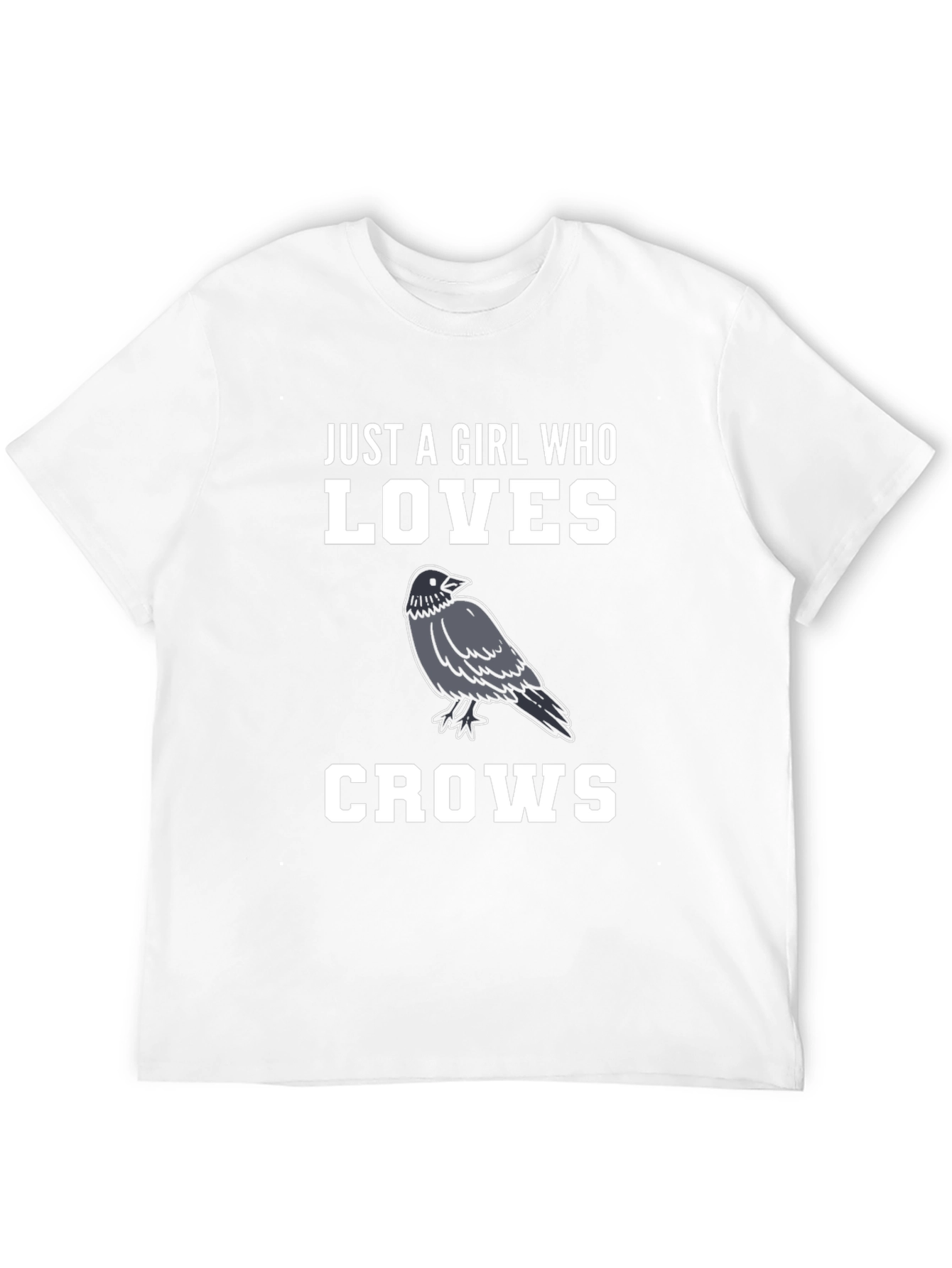 Girl Who Loves Crows Graphic T-Shirt