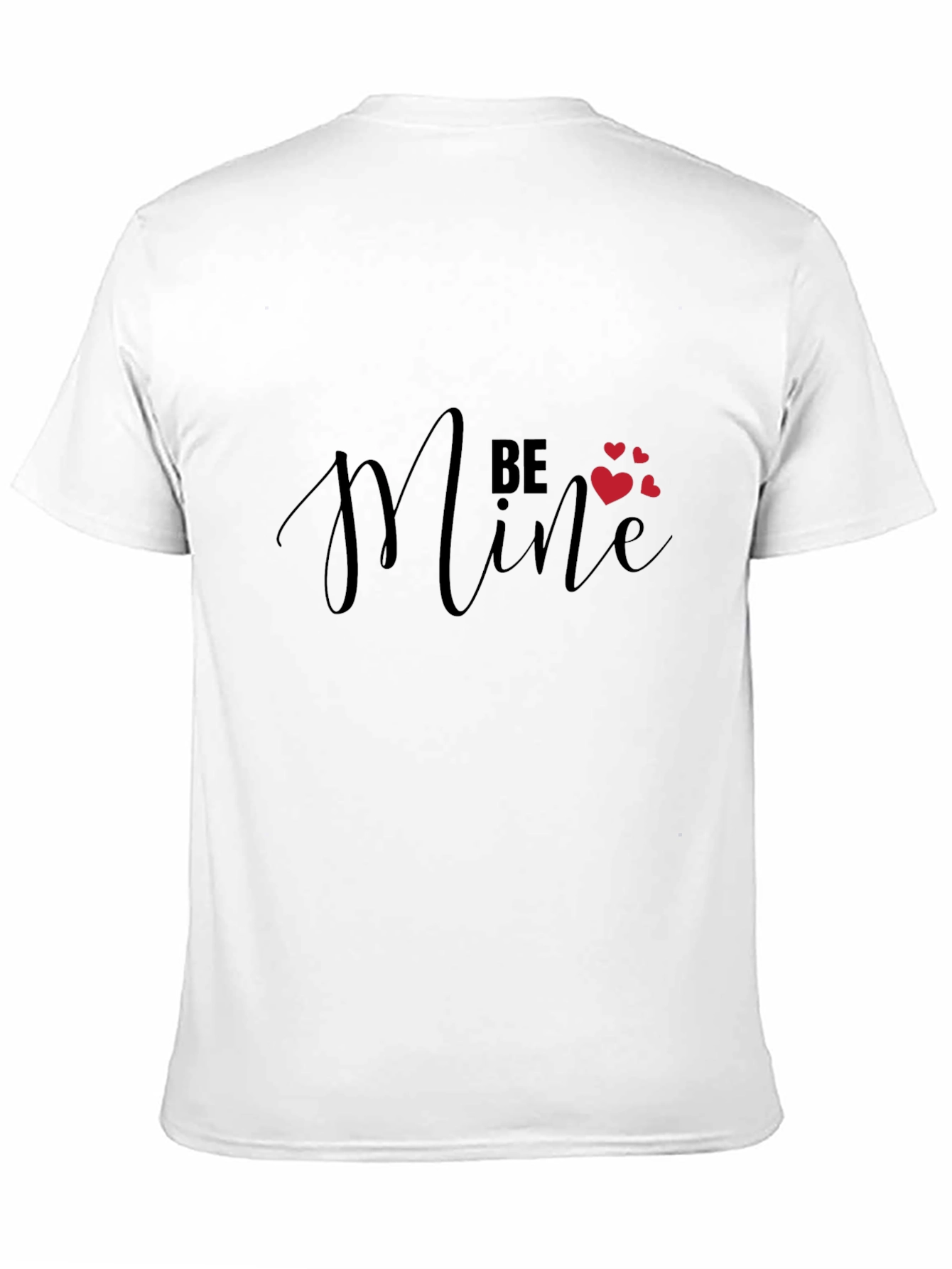 Be Mine Valentines Day Graphic Tee - Black