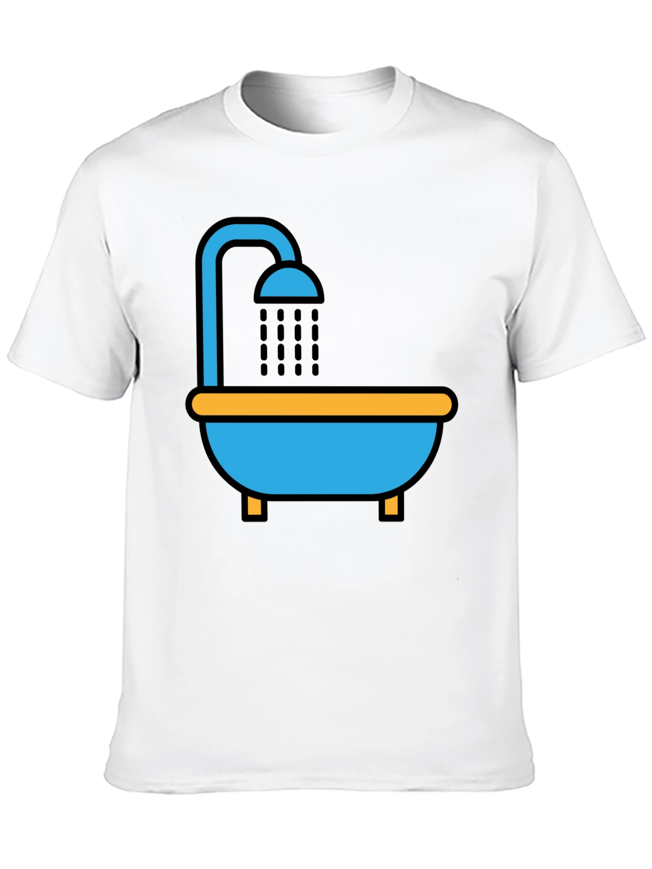Shower T-Shirt - Unique Cartoon Graphic Tee