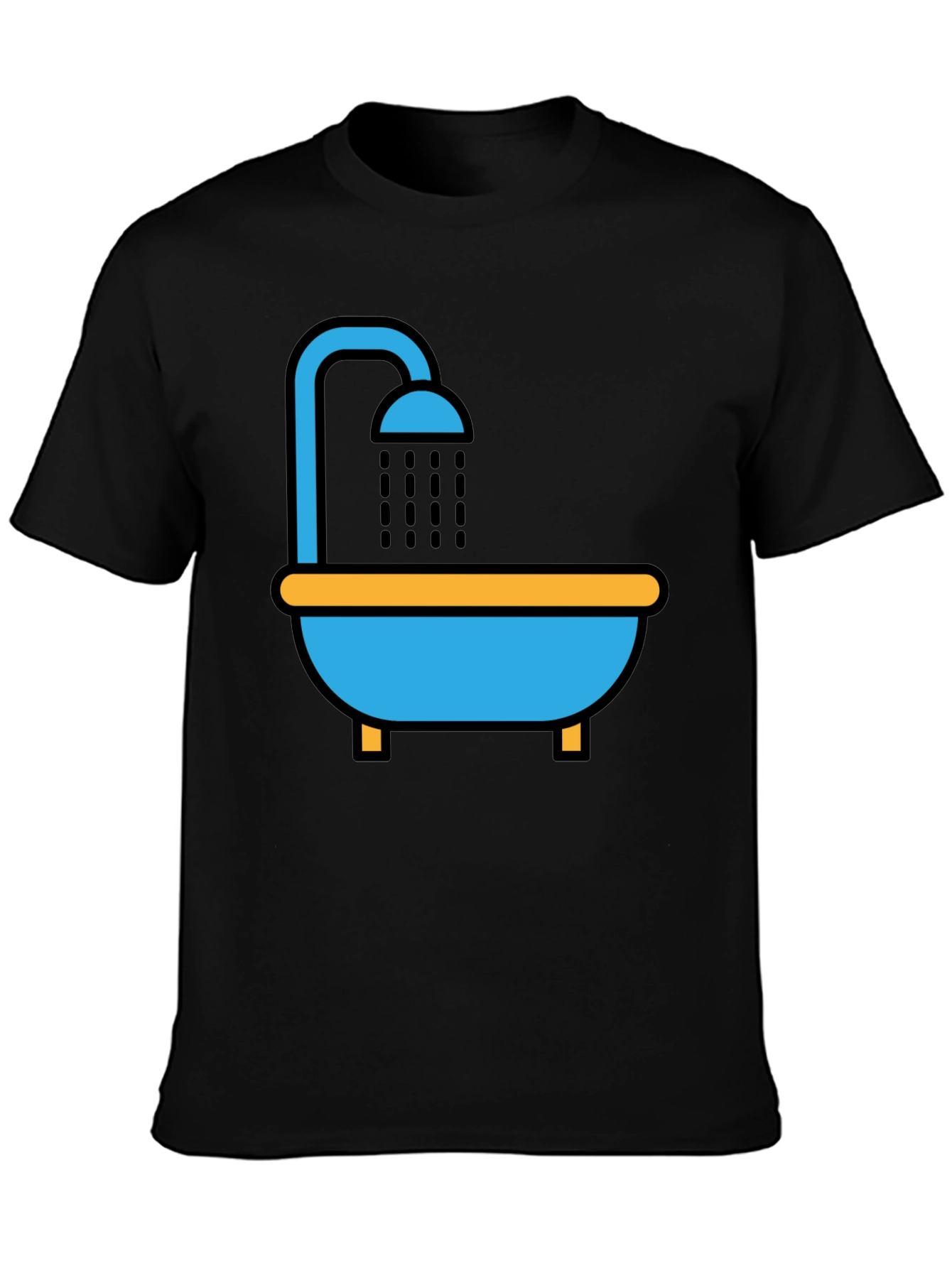 Shower T-Shirt - Unique Cartoon Graphic Tee