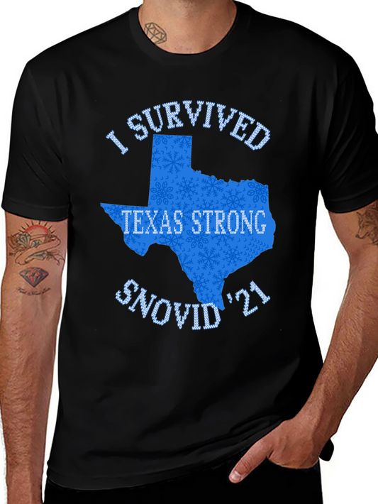Texas Strong Snovid 21 Graphic T-Shirt