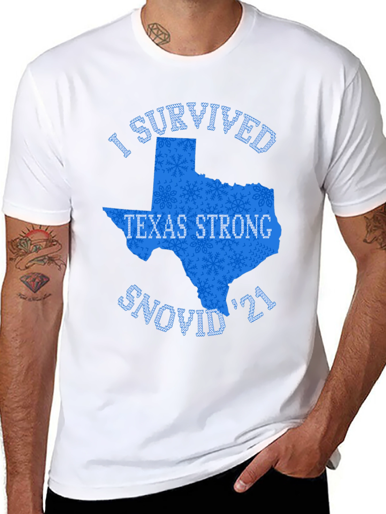 Texas Strong Snovid 21 Graphic T-Shirt