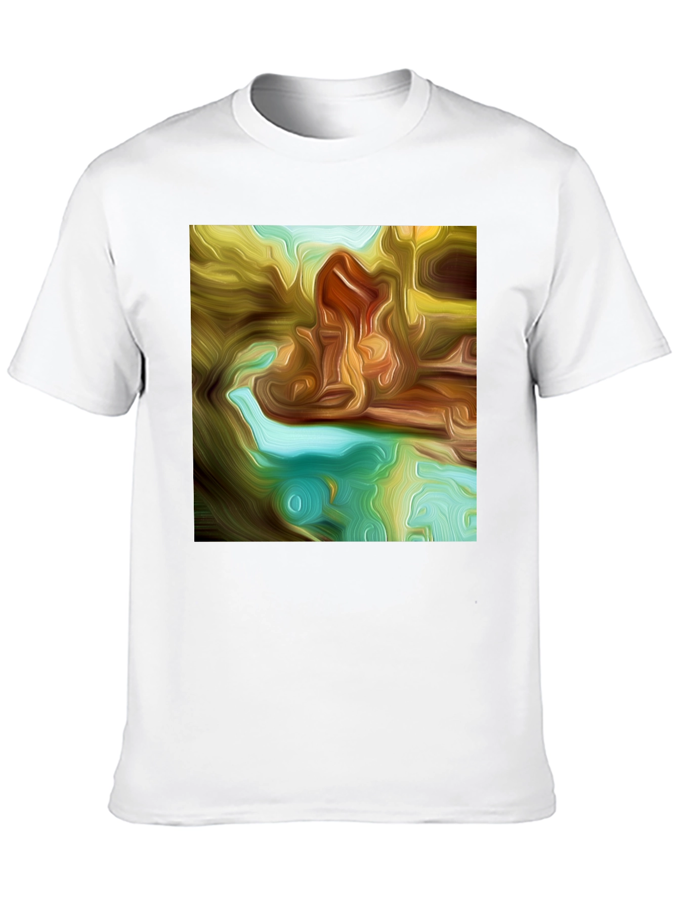 Abstract Art Print Black Tee