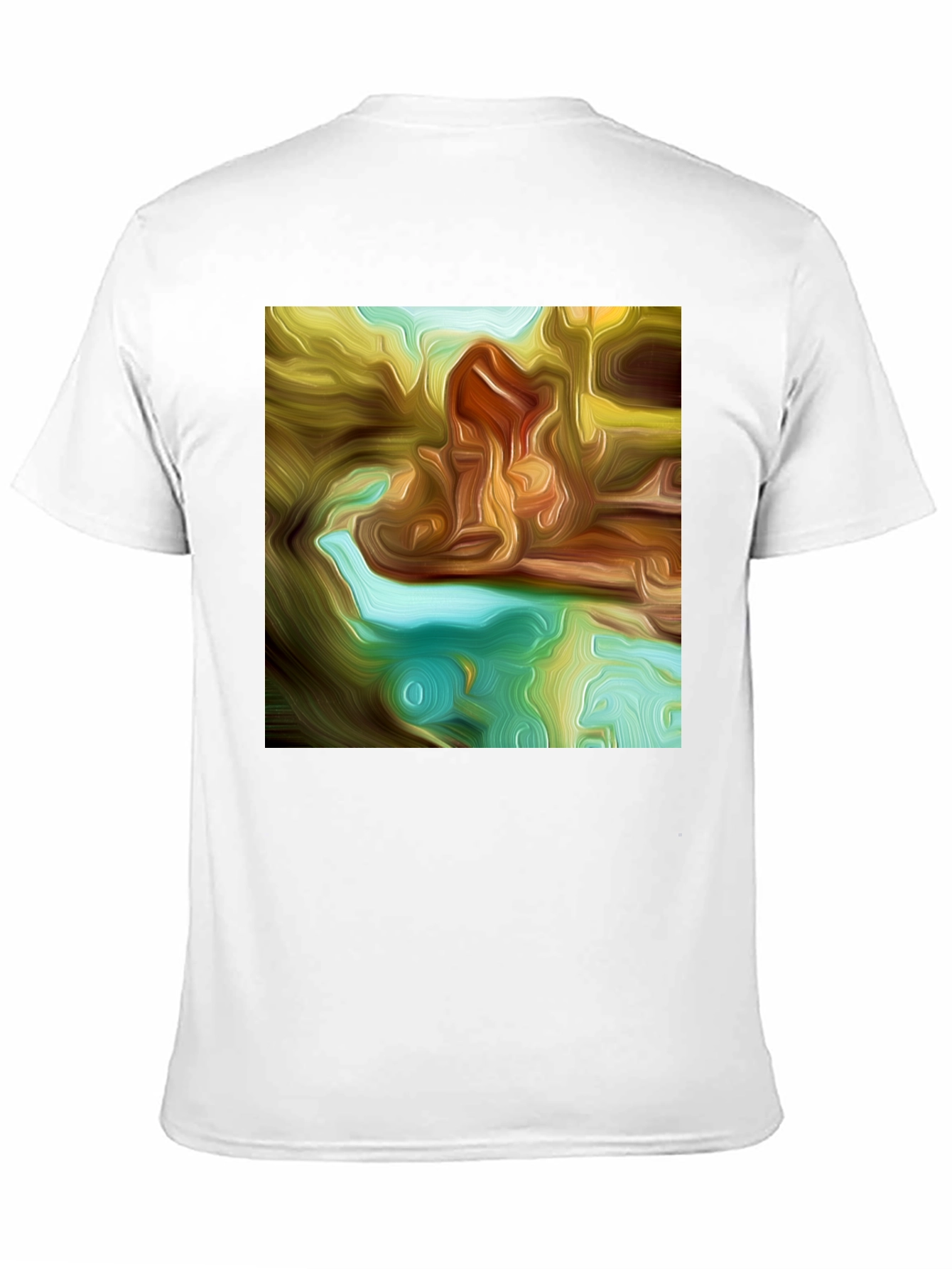Abstract Art Print Black Tee
