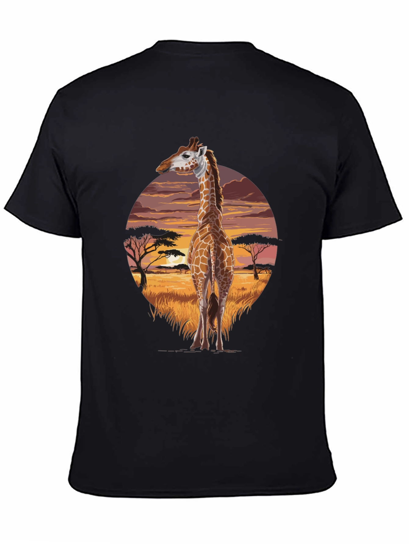 Savanna Giraffe Graphic Tee - Unique Animal Shirt