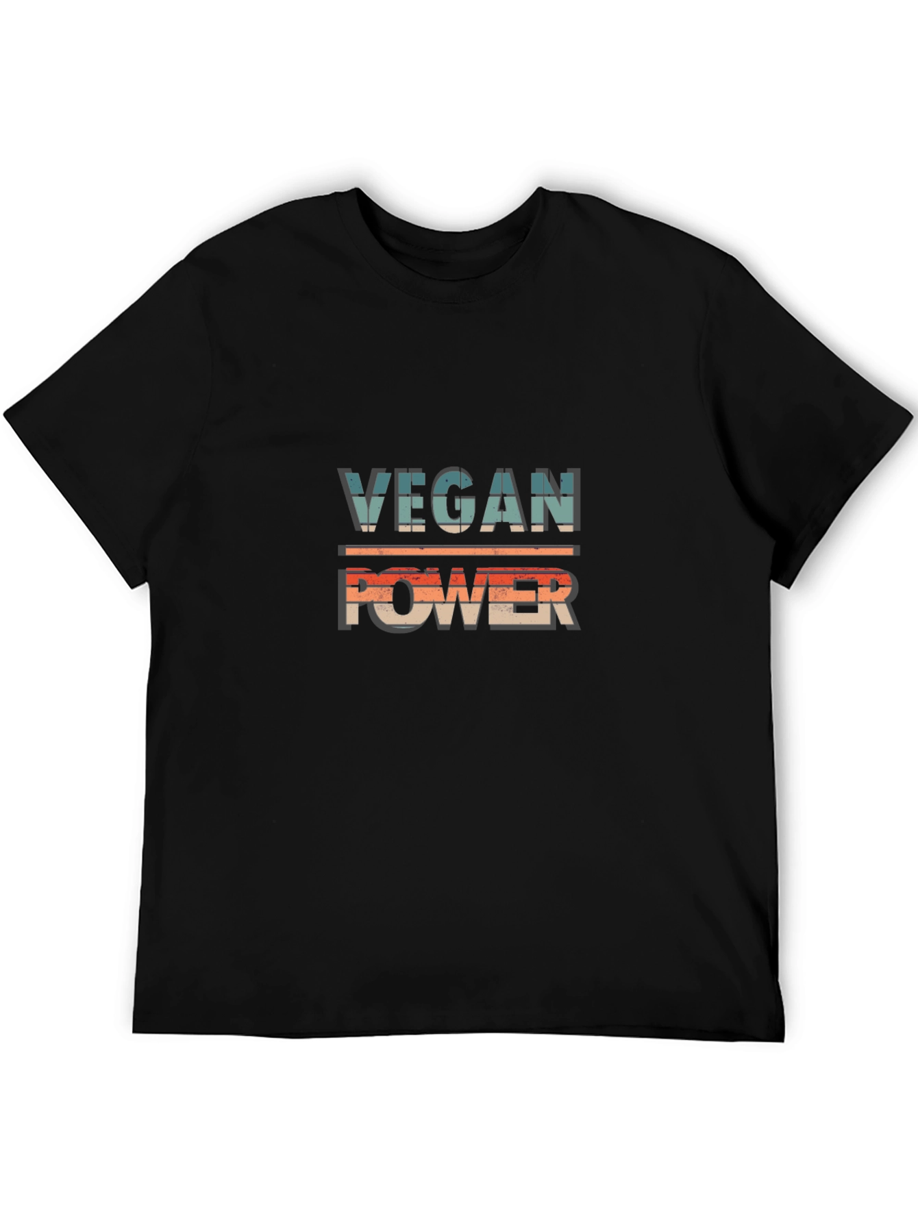 Vegan Power Graphic T-Shirt - Retro Design