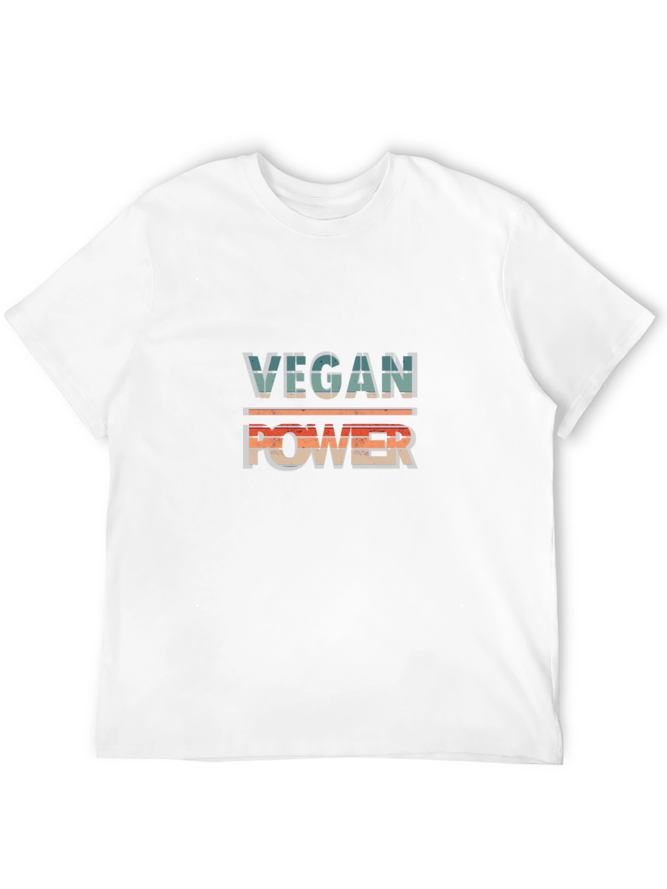 Vegan Power Graphic T-Shirt - Retro Design