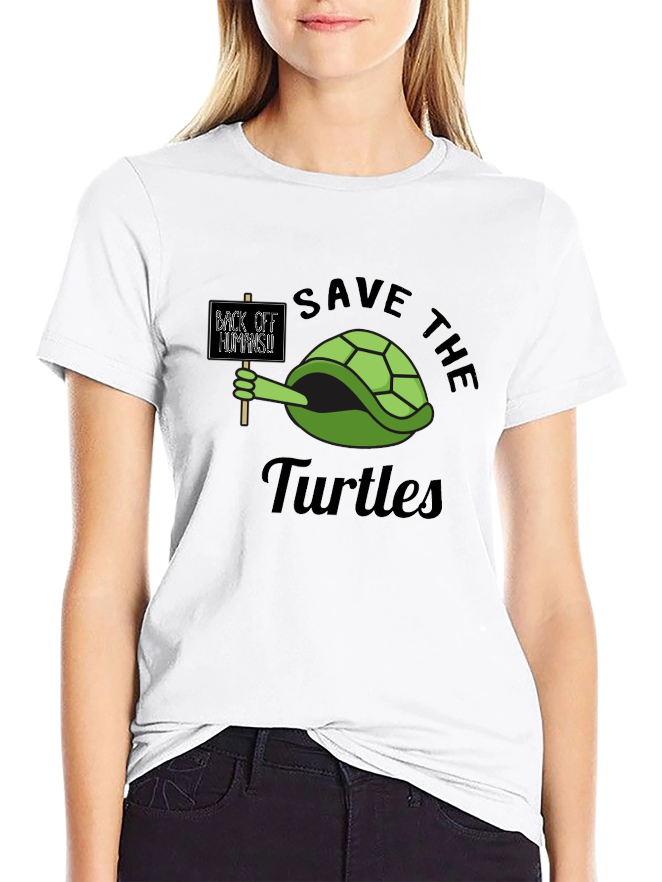 Save The Turtles Graphic T-Shirt