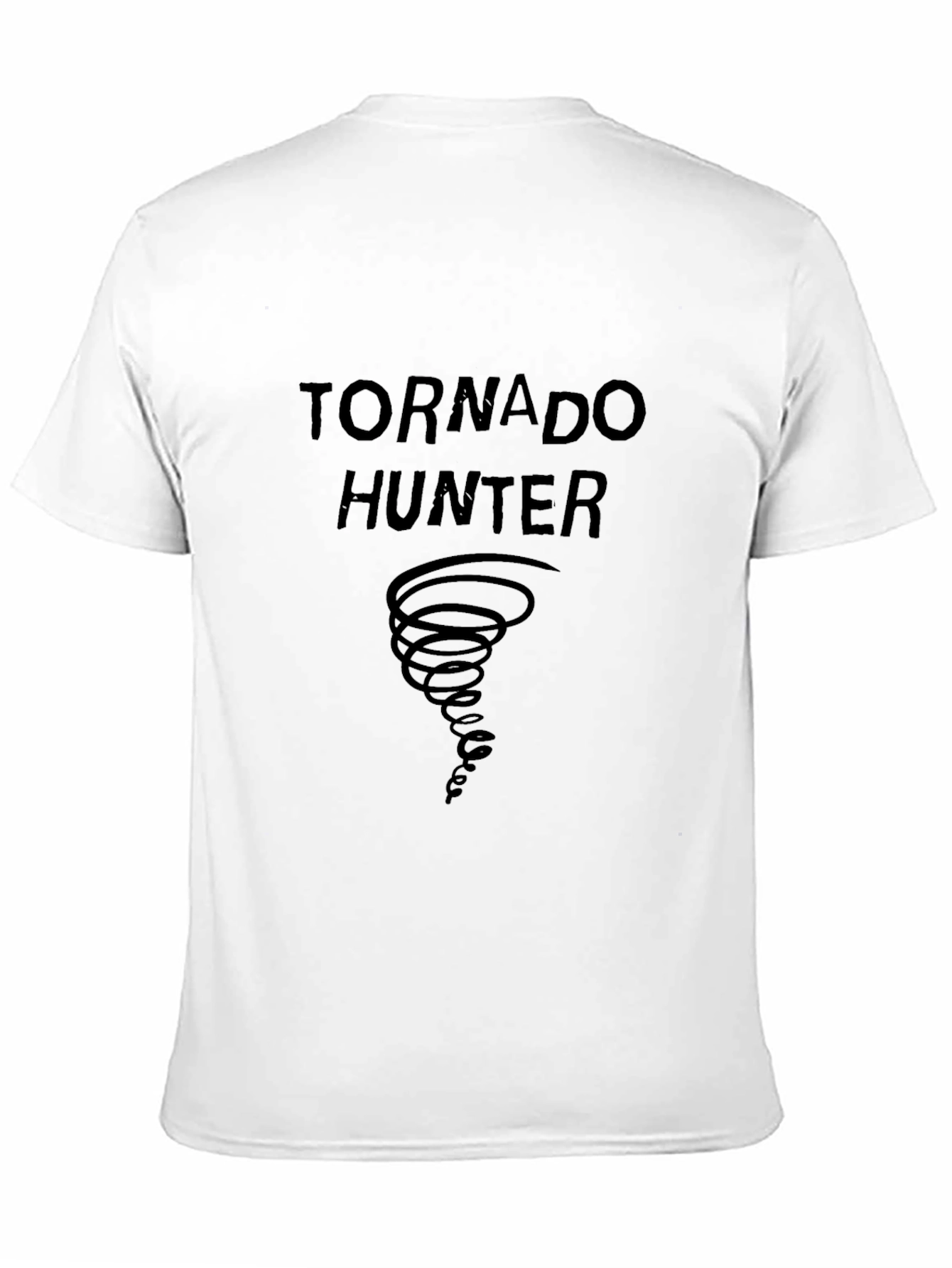Tornado Hunter Graphic Tee - Black Cotton T-Shirt