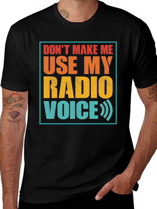 Radio Voice Graphic T-Shirt - Funny Ham Operator Tee