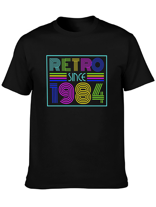 Retro Since 1984 Graphic Tee - Black