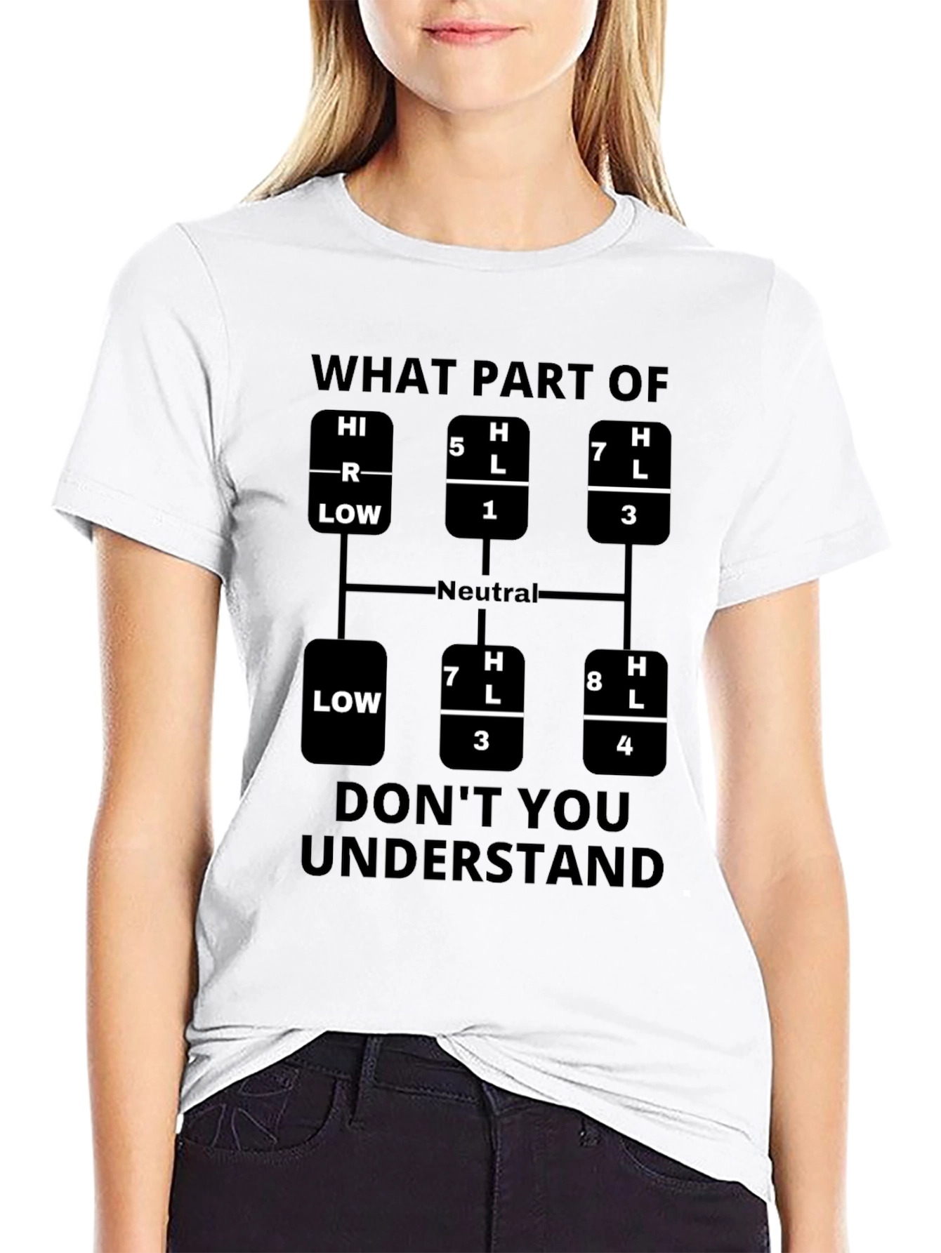 Trucker Gear Shift Pattern T-Shirt