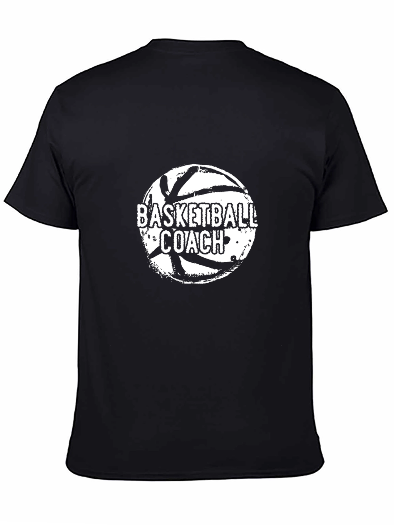 Basketball Coach T-Shirt - Black Graphic Tee