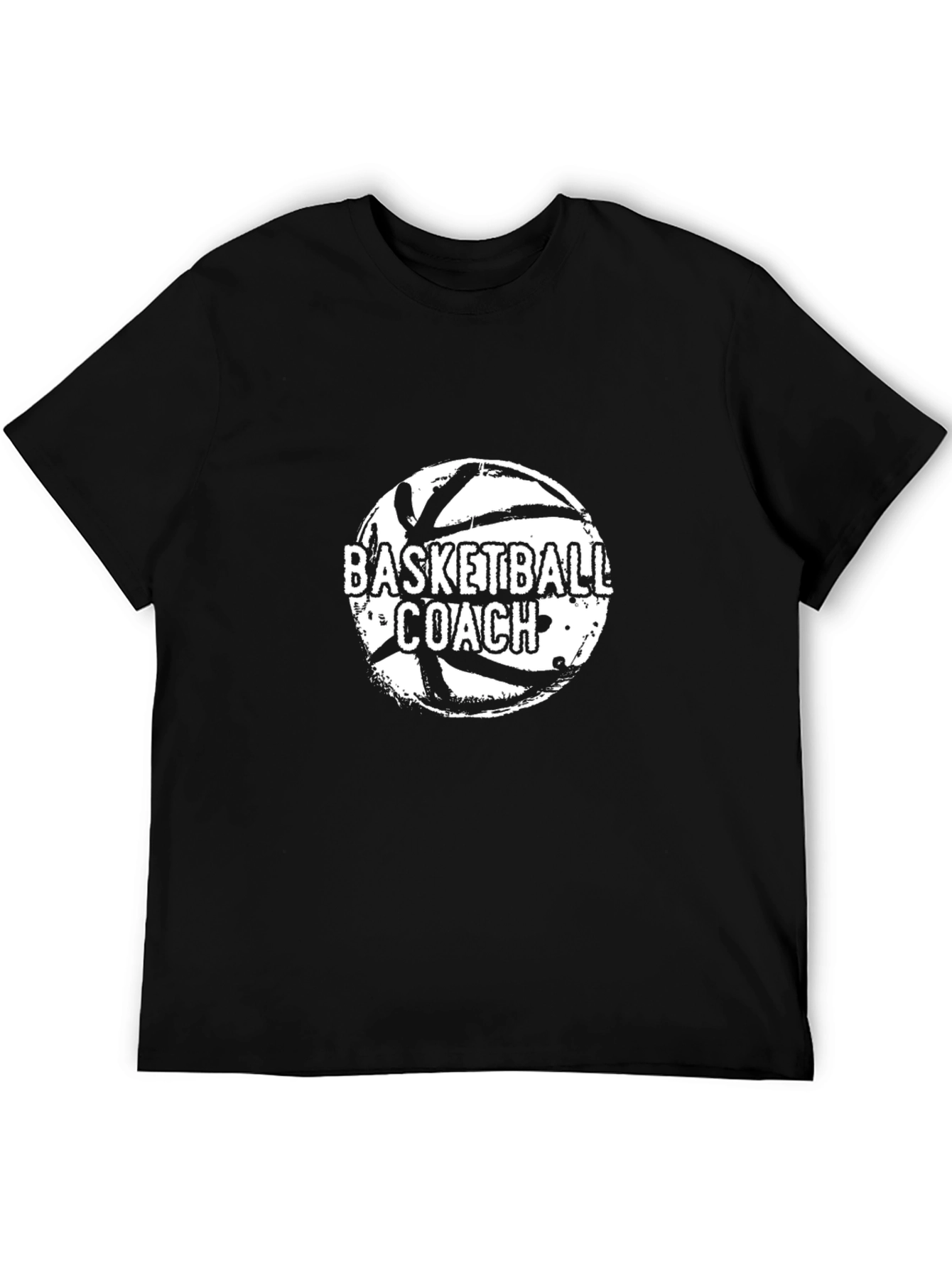 Basketball Coach T-Shirt - Black Graphic Tee