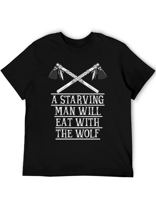 Starving Man Wolf Graphic Tee - Soft Cotton Blend