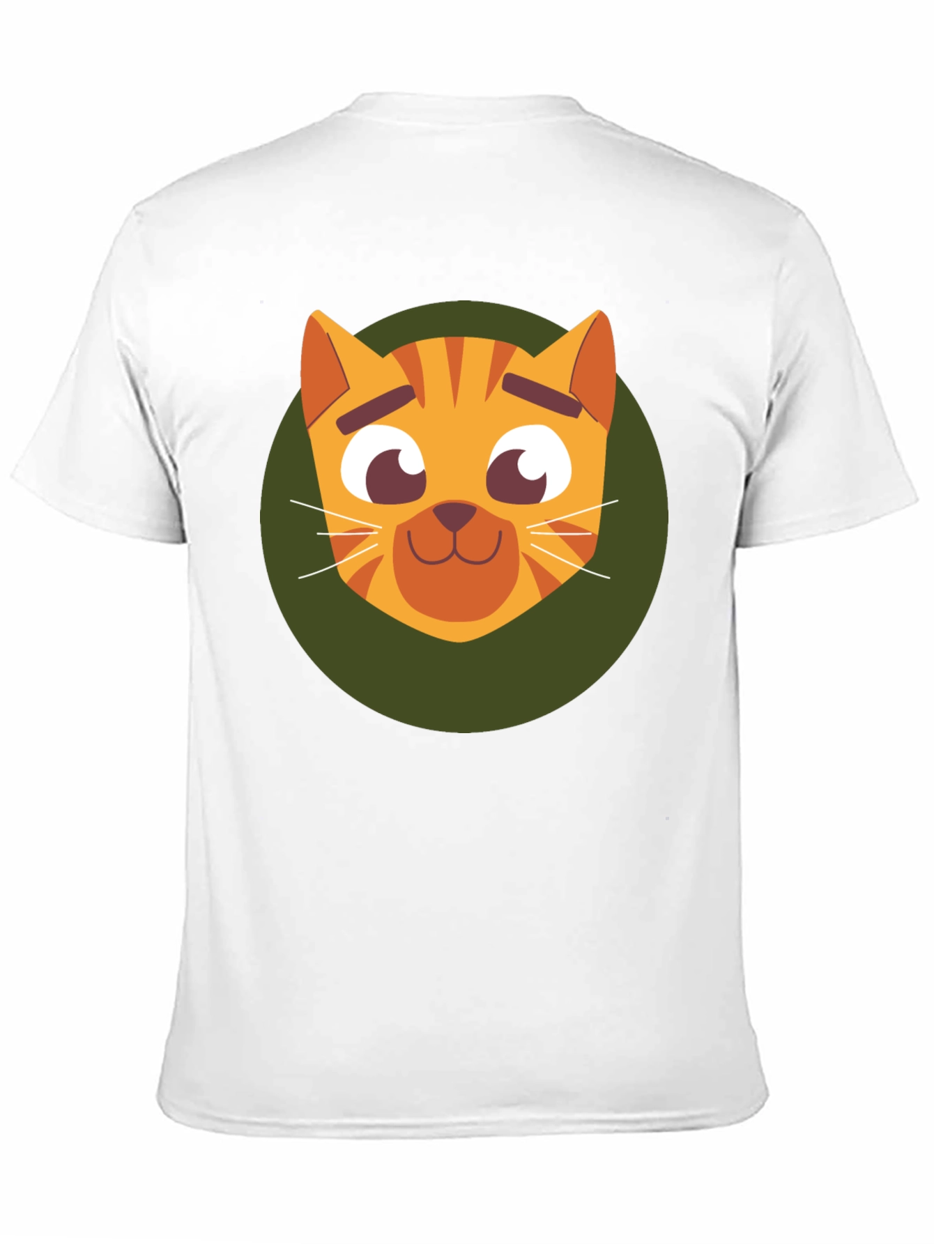 Cute Cartoon Cat Graphic T-Shirt - Soft Black Tee