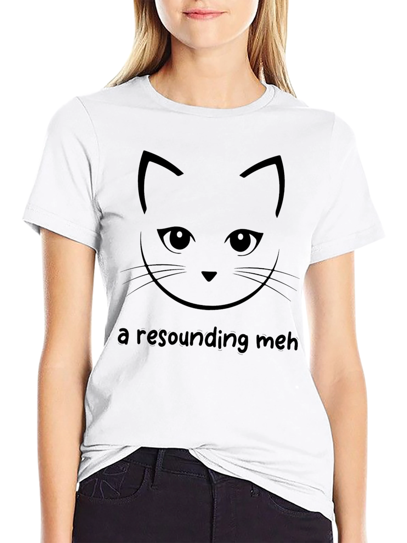 Cat Face Graphic T-Shirt - A Resounding Meh!