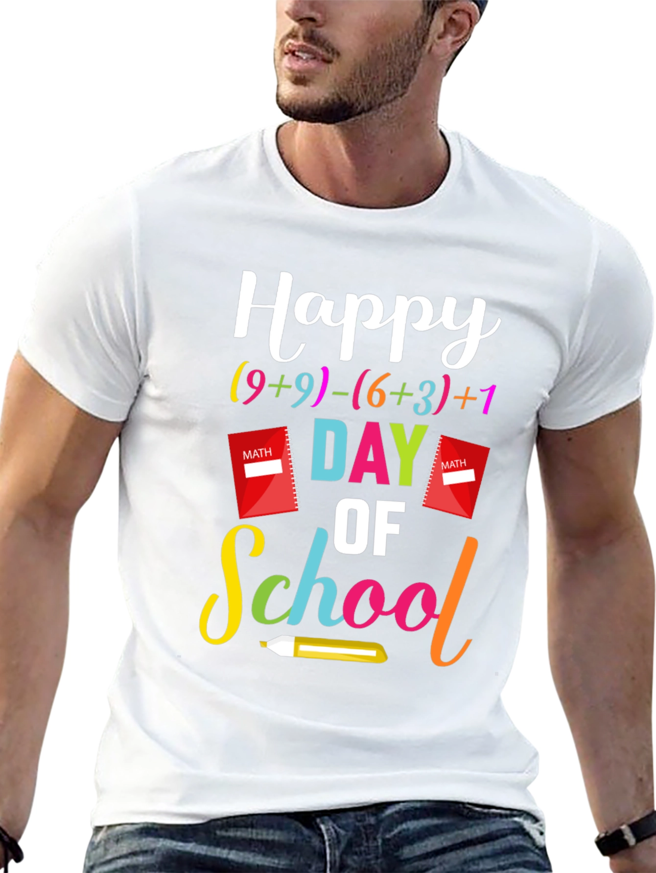 Happy Day of School Math T-Shirt
