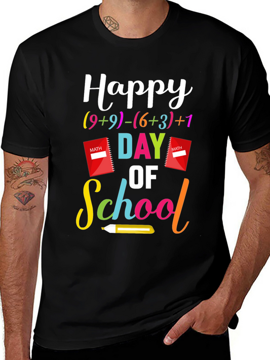 Happy Day of School Math T-Shirt