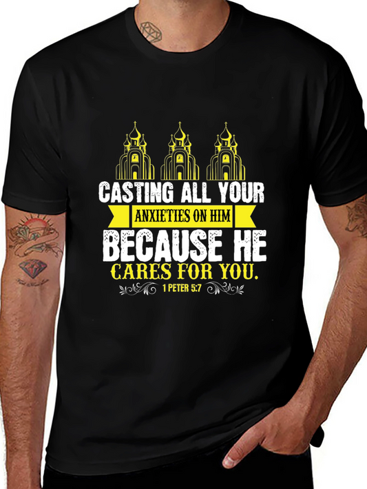 Faith-Based Graphic Tee - Casting All Your Anxieties