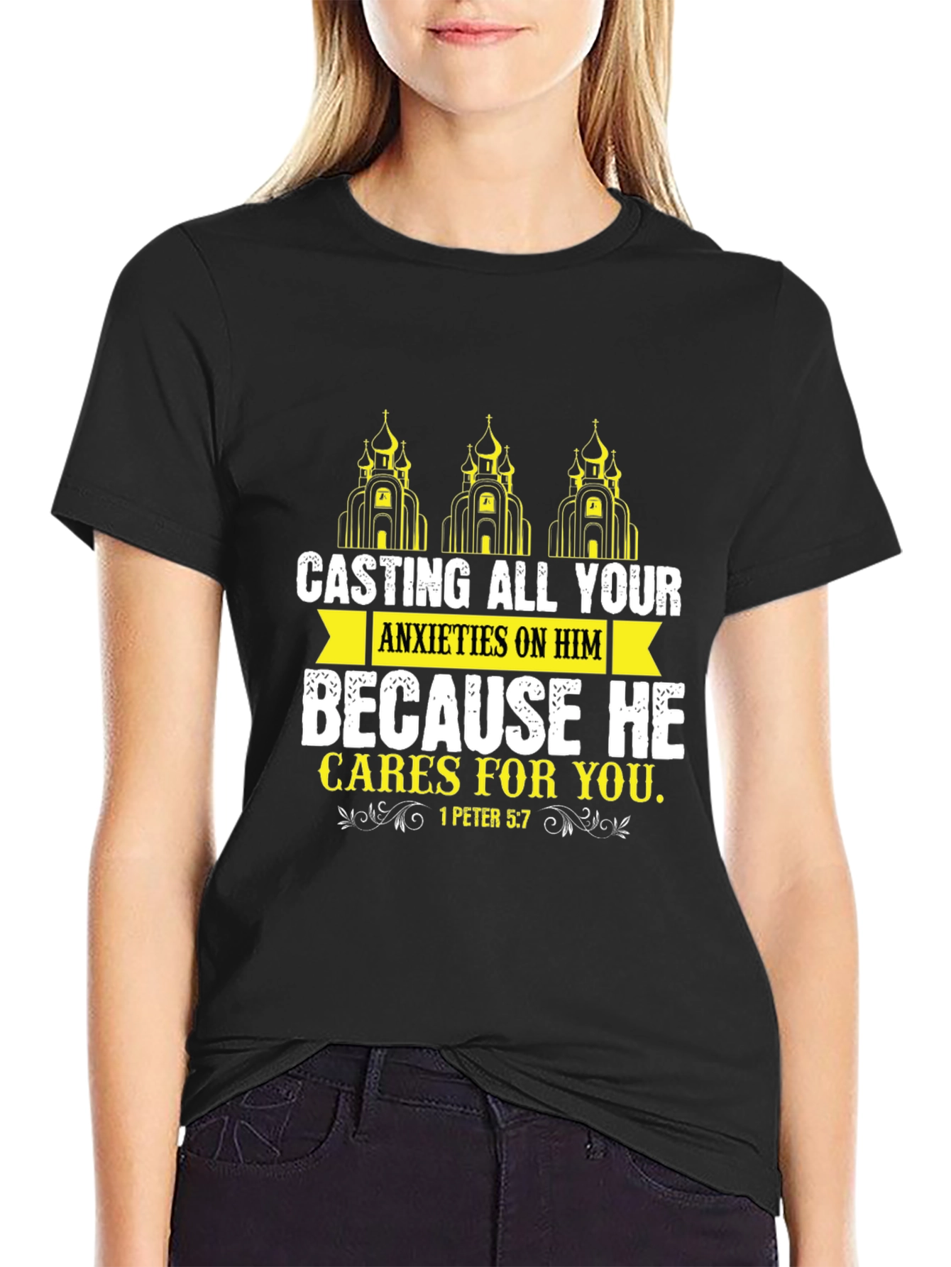 Faith-Based Graphic Tee - Casting All Your Anxieties