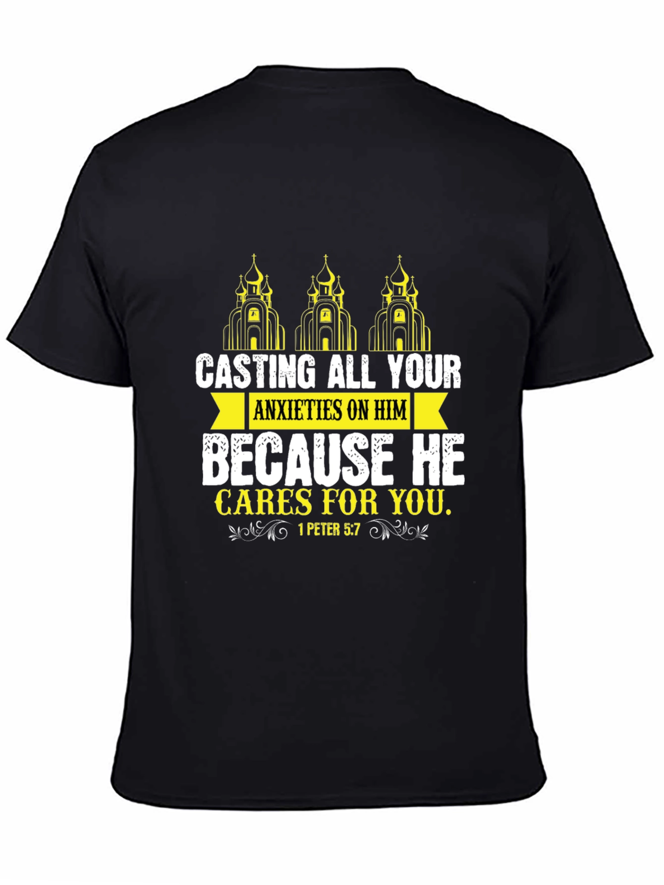 Faith-Based Graphic Tee - Casting All Your Anxieties
