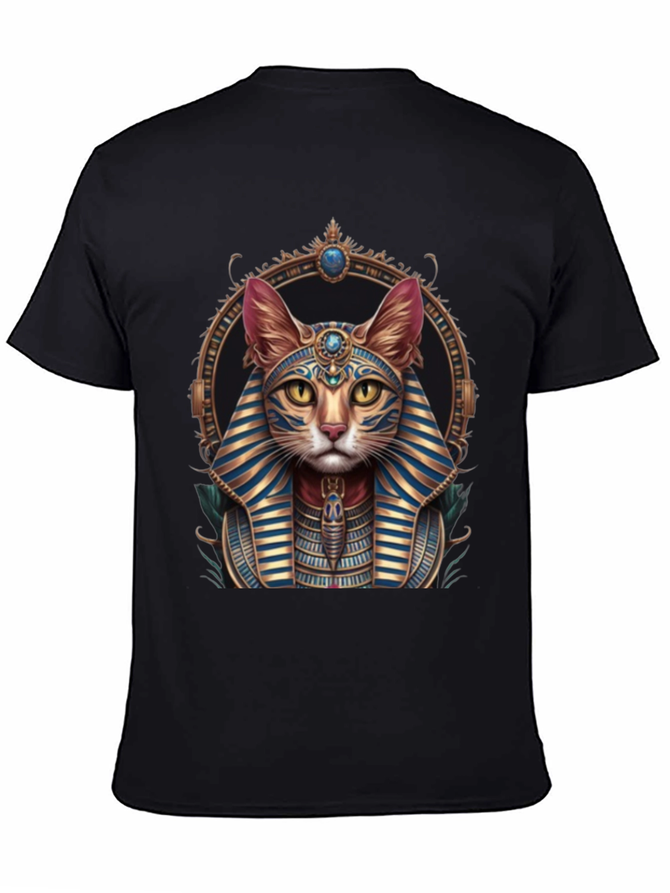 Egyptian Cat Pharaoh Graphic T-Shirt