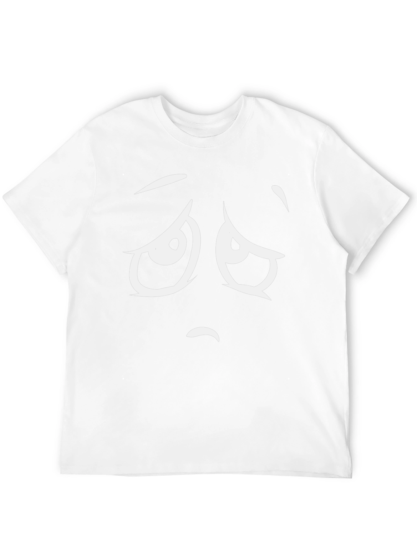Sad Face Graphic T-Shirt - Unisex Black Tee