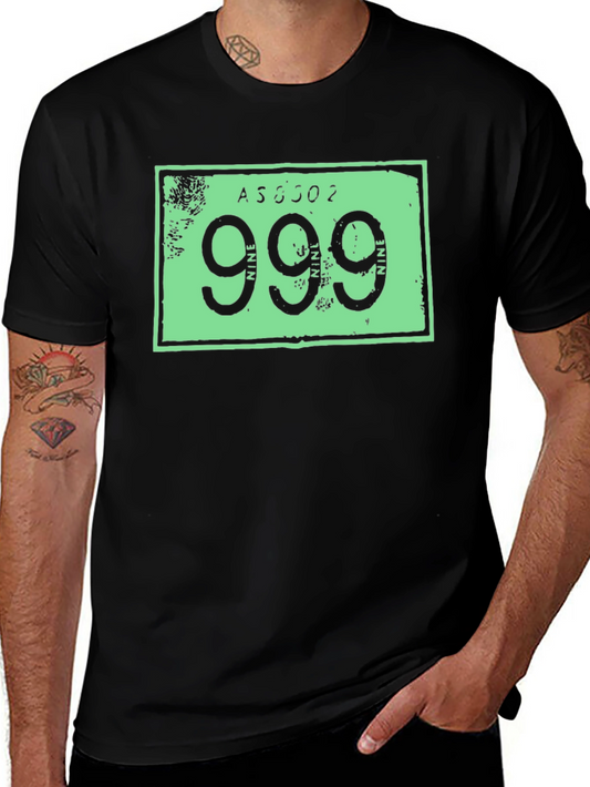 999 Graphic Tee - Mens Short Sleeve Crew Neck