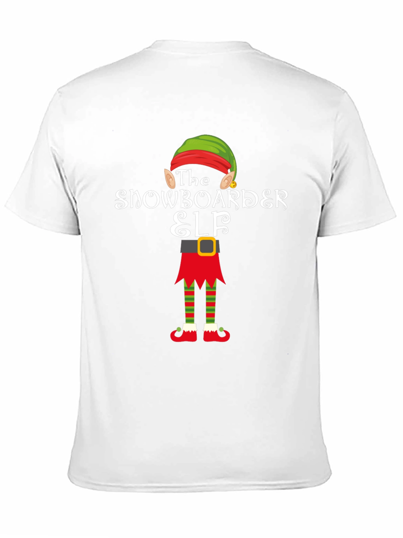Snowboarder Elf Holiday Graphic Tee