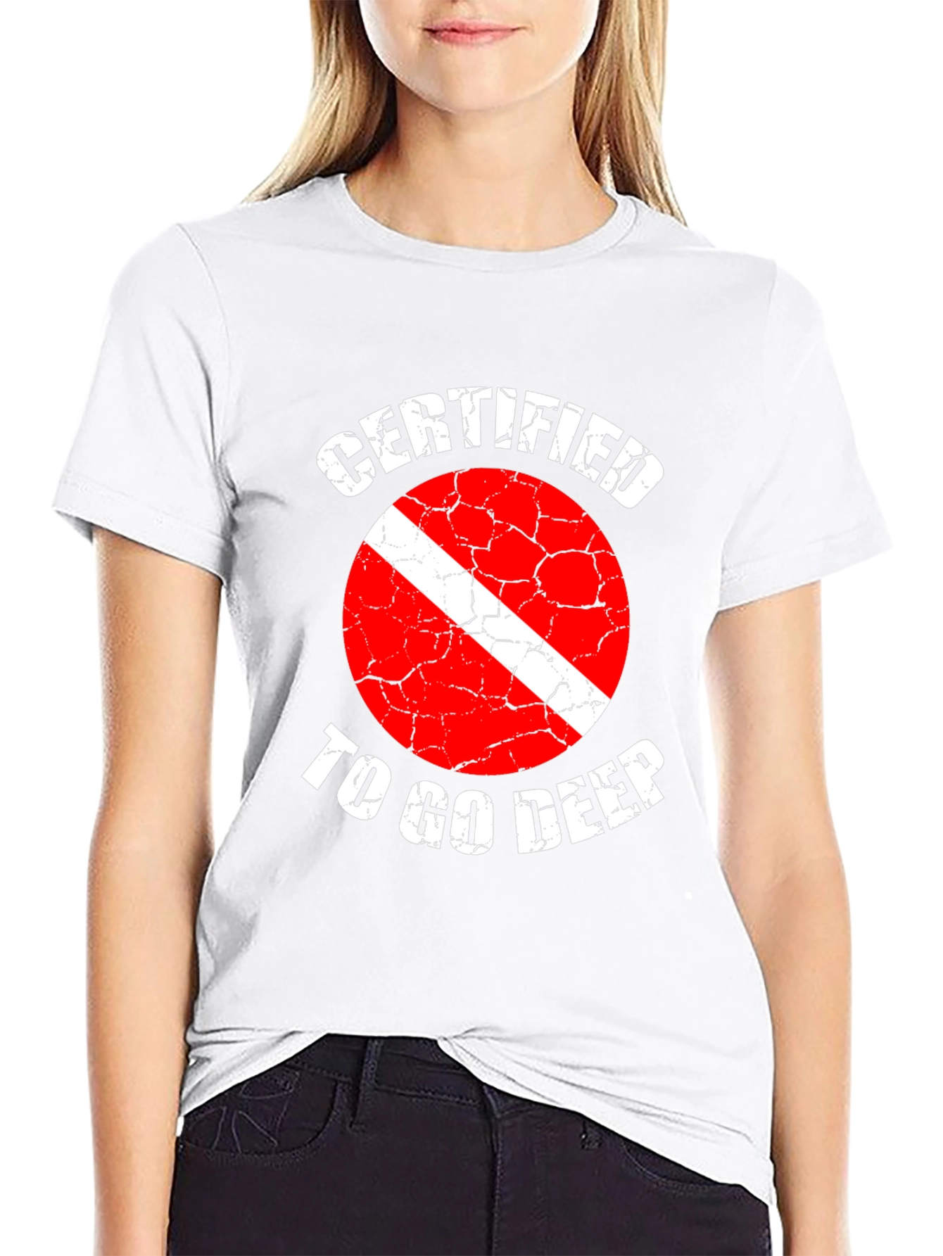 Certified Diver - Go Deep T-Shirt - Black