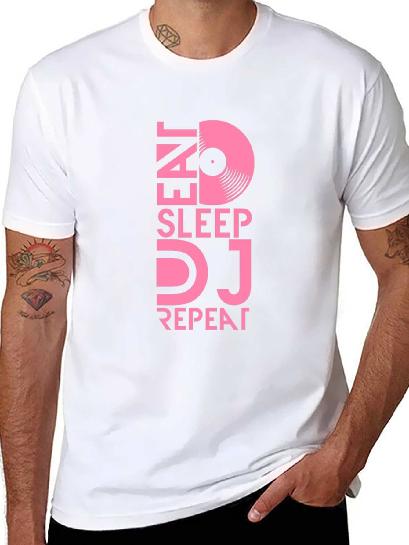 Eat Sleep DJ Repeat T-Shirt - Music Lover Tee